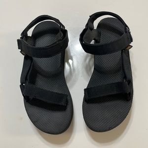 Black Teva FLATFORM UNIVERSAL sandals